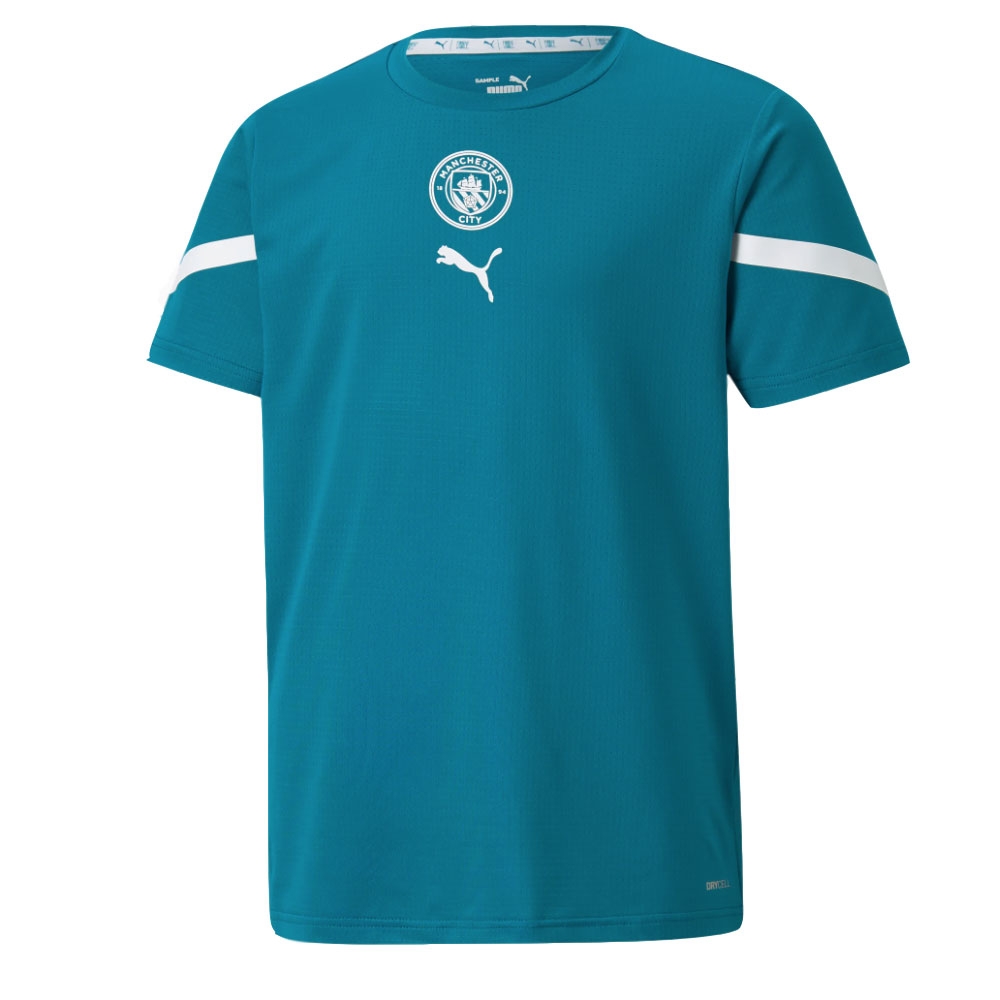 2021-2022 Man City Pre Match Jersey (Ocean Depths) - Kids (WRIGHT PHILLIPS 29)