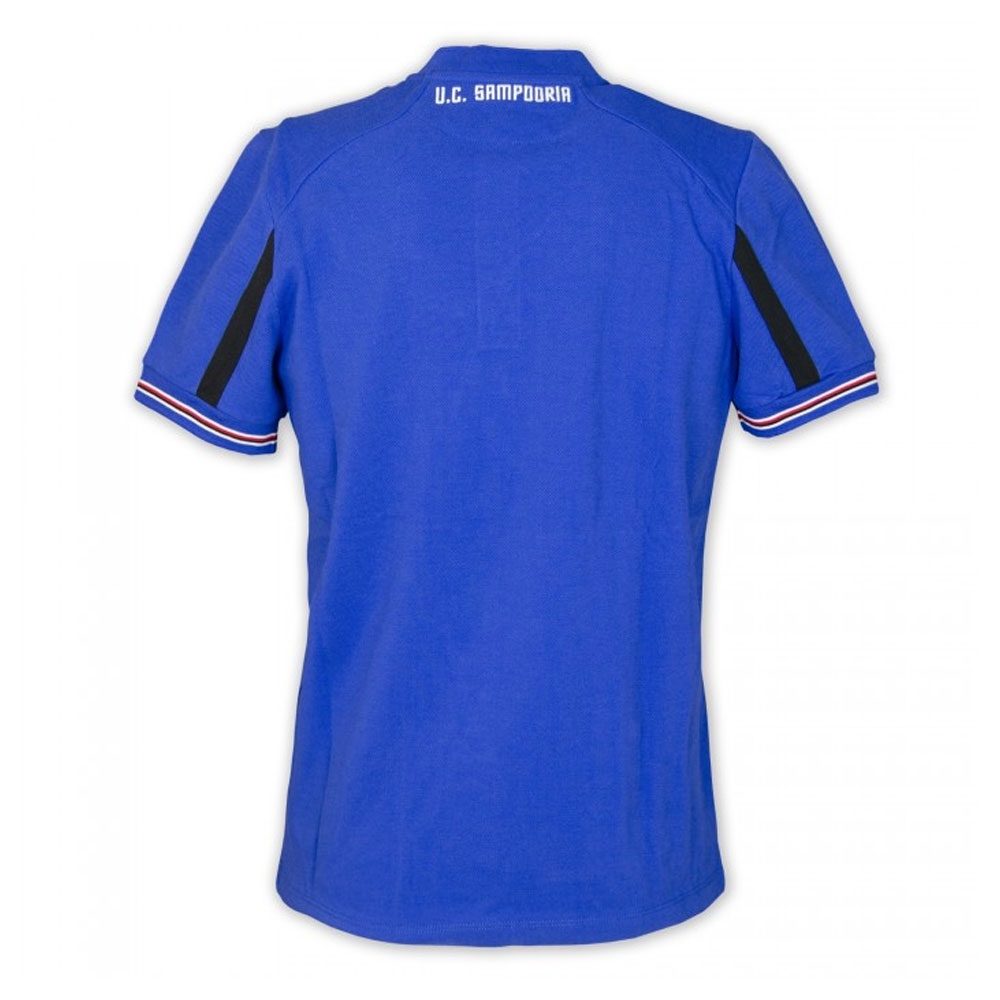 2021-2022 Sampdoria Polycotton Polo Shirt (Blue)