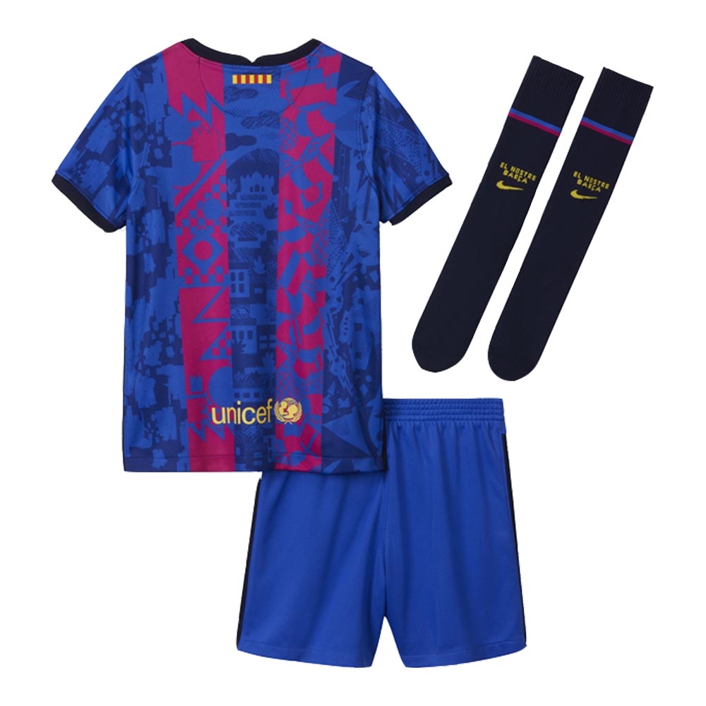 2021-2022 Barcelona Third Mini Kit (JUNIOR 24)