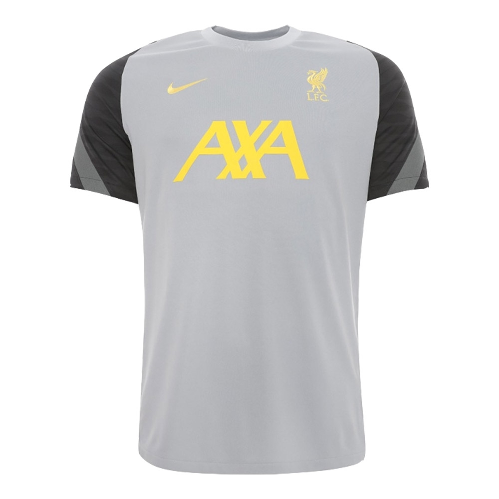 Liverpool 2021-2022 CL Training Shirt (Wolf Grey) (LUIS DIAZ 23)