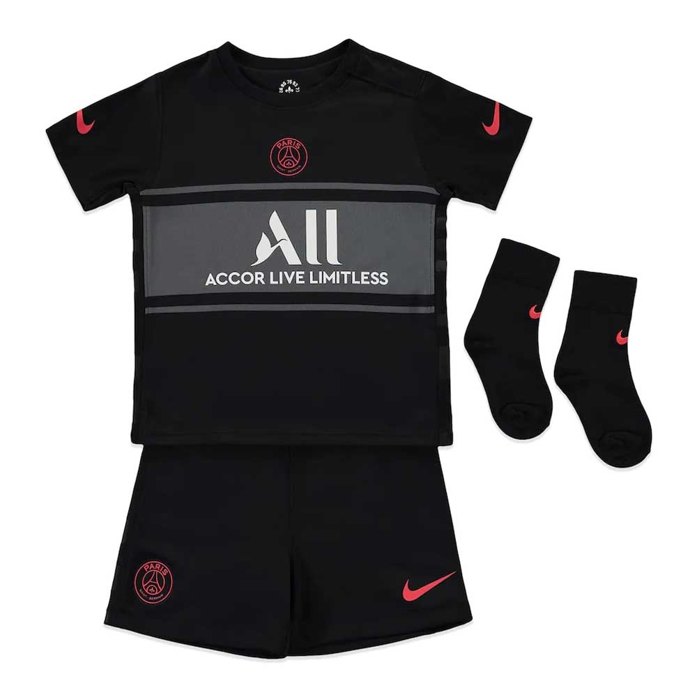 PSG 2021-2022 Infants 3rd Kit (MBAPPE 7)