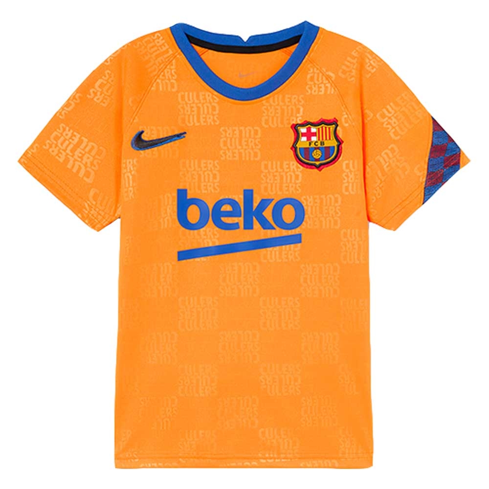 2022 Barcelona Nike Dri-Fit Pre Match Shirt (Kids) (R.ARAUJO 4)