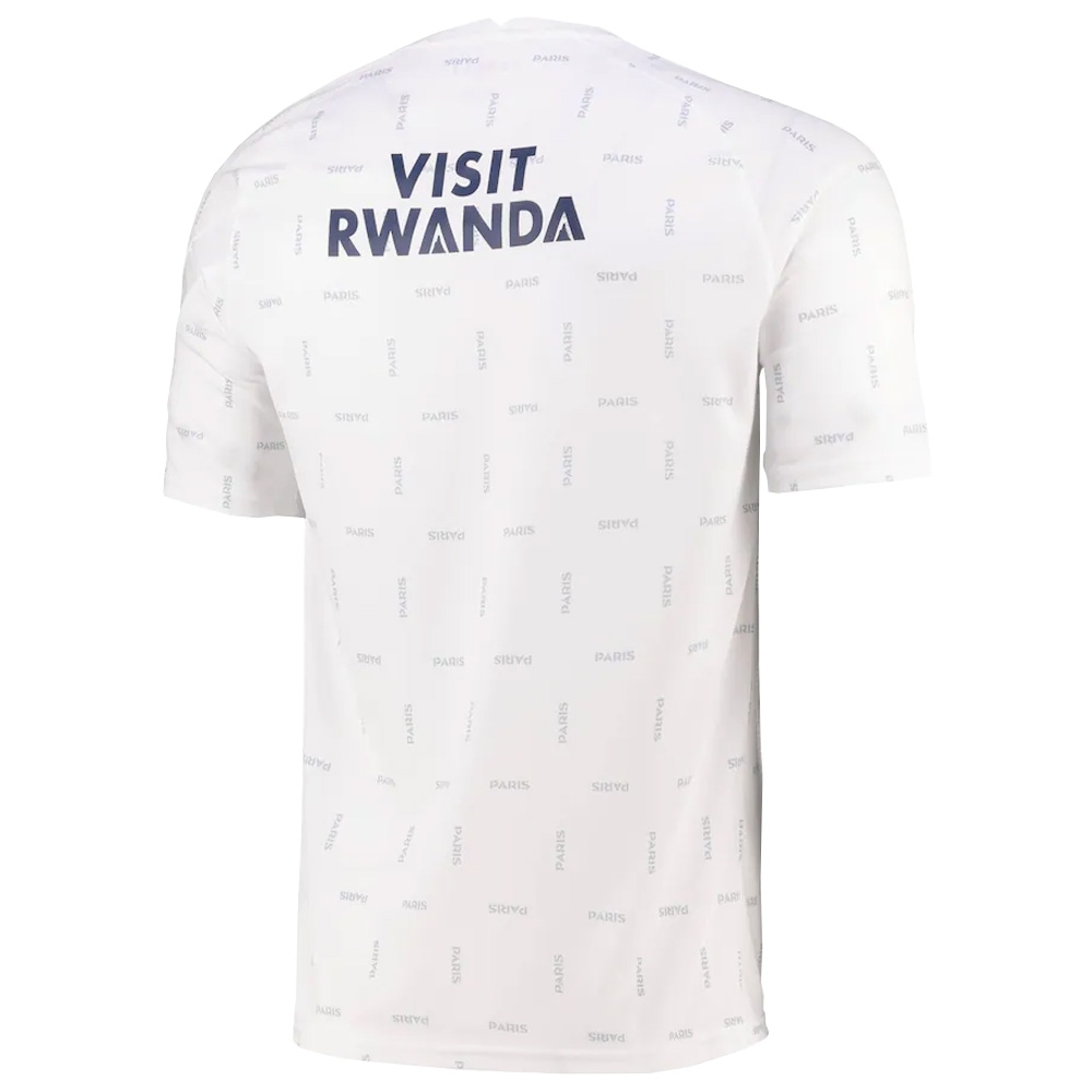 2021-2022 PSG Pre-Match Training Jersey (White) (Your Name)