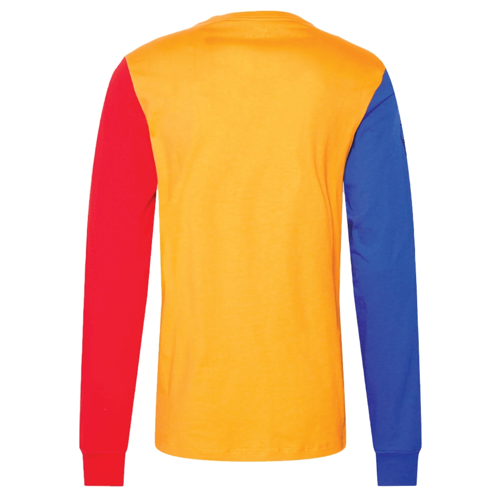 2021-2022 Barcelona LS Ignite Tee (Vivid Orange) (Your Name)