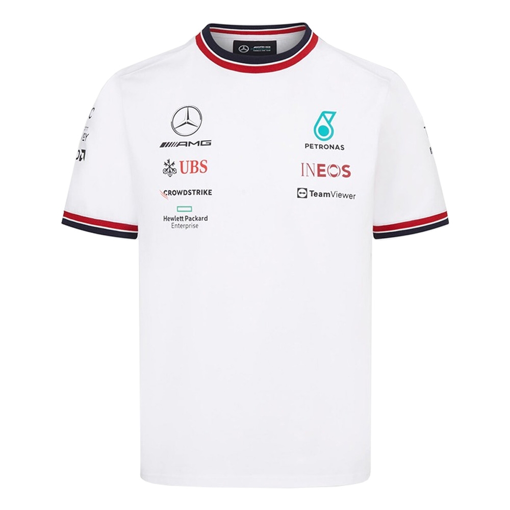 2022 Mercedes Driver Tee (White) - Kids (Your Name)