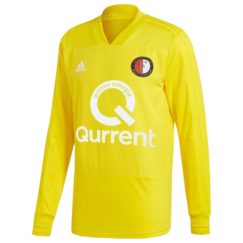 2017-2018 Feyenoord Long Sleeve Training Jersey (Yellow) (Your Name)