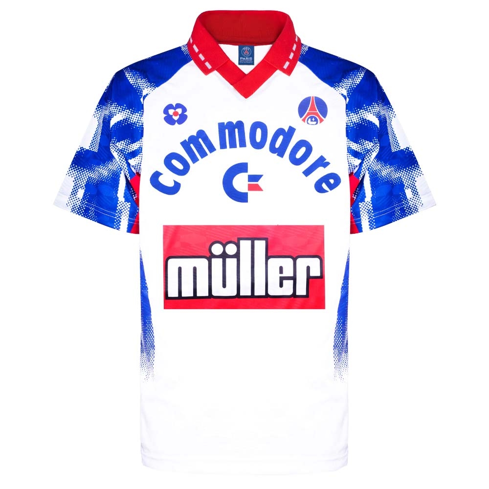 PSG 1992 Home Retro Football Shirt (Rai 10)