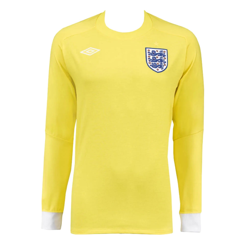 2010-2011 England Goalkeeper LS Shirt (Yellow) (Your Name)