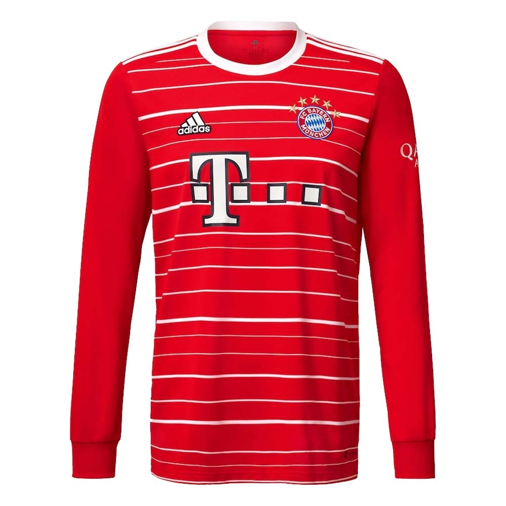 2022-2023 Bayern Munich Long Sleeve Home Shirt (Kids) (GRAVENBERCH 38)