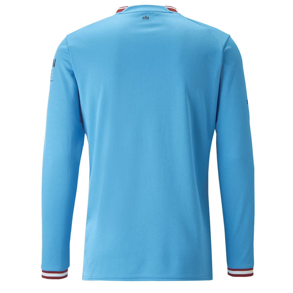 2022-2023 Man City Long Sleeve Home Shirt (GREALISH 10)