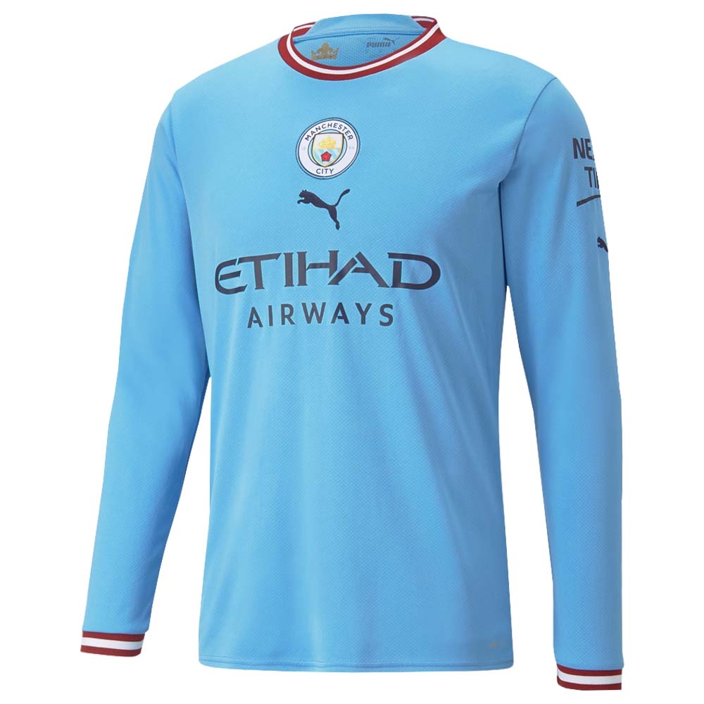 2022-2023 Man City Long Sleeve Home Shirt (GREALISH 10)