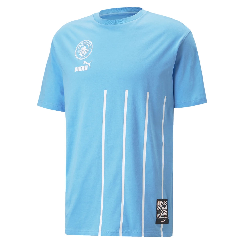 2022-2023 Man City FtblCulture Tee (Blue) (STONES 5)