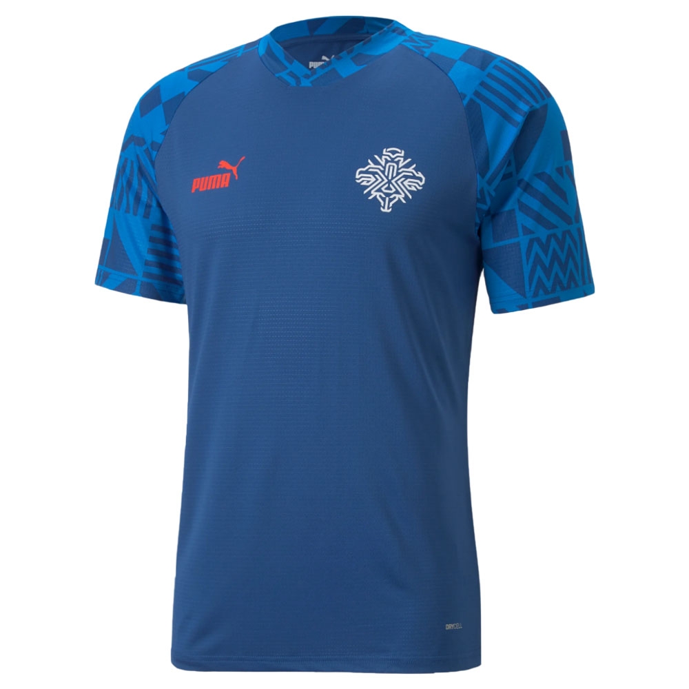 2022-2023 Iceland Pre Match Jersey (Blue) (GUDMUNDSSON 7)