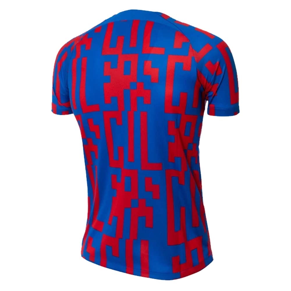 2022-2023 Barcelona Pre-Match Training Shirt (Blue) - Ladies (ANSU FATI 10)