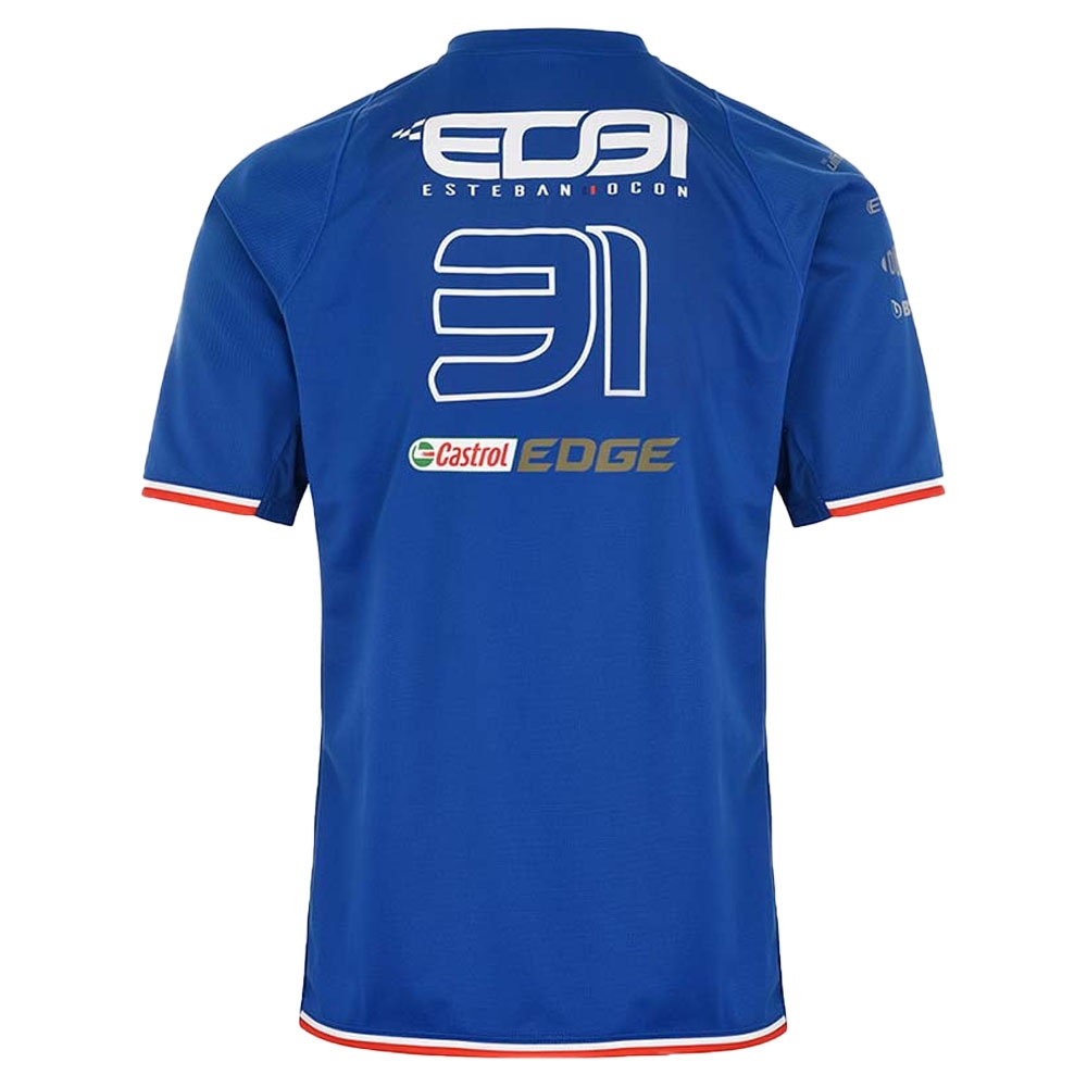 2022 Alpine Team Esteban Ocon Driver Tee (Blue)