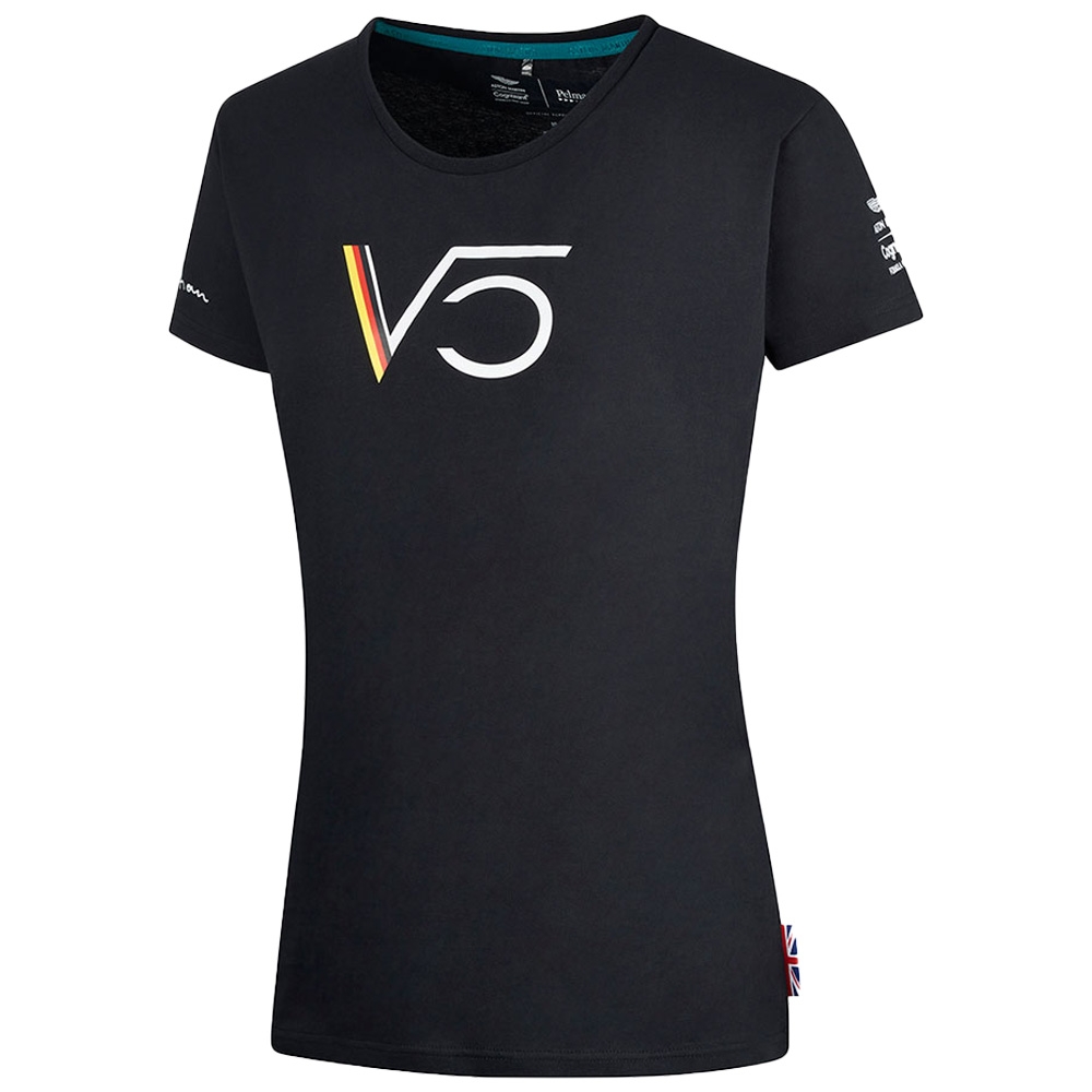 2022-2023 Aston Martin Official SV T-Shirt Womens (Black) (Your Name)