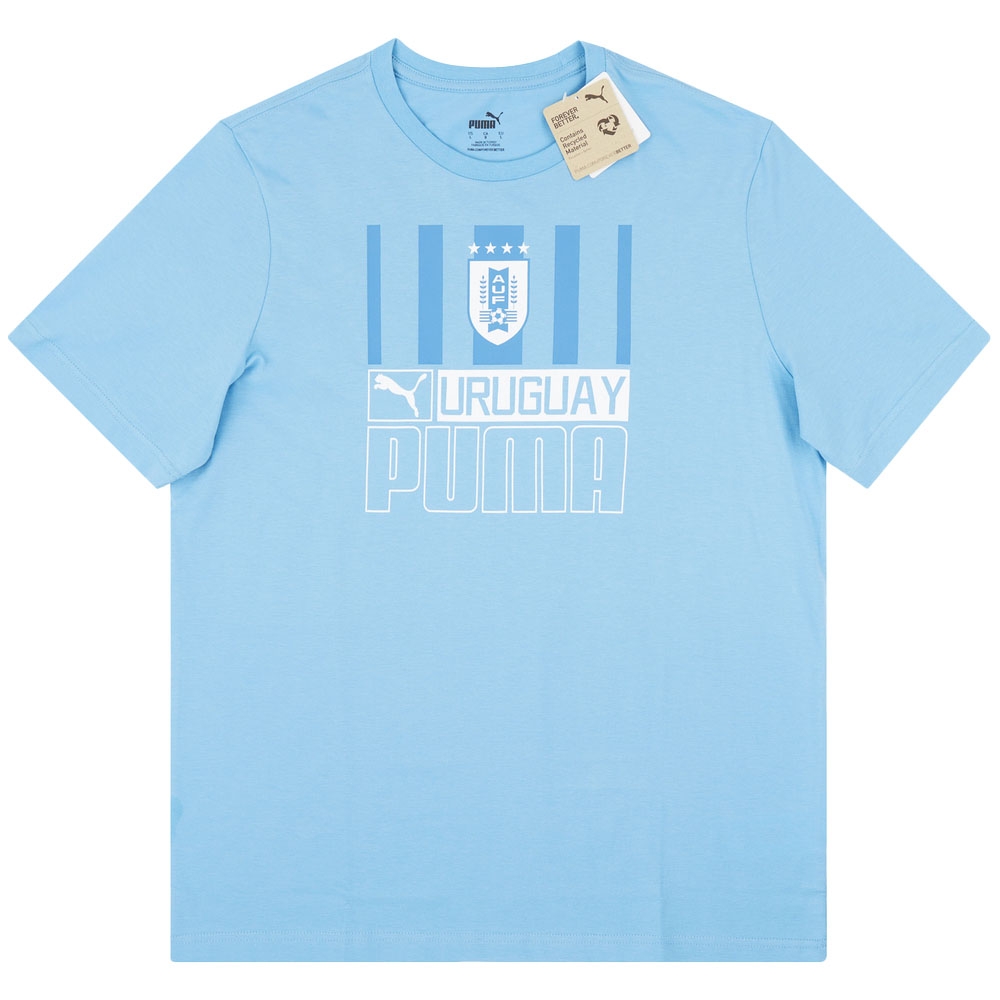 2022-2023 Uruguay FtblCore Tee (Blue) (M. Gomez 18)