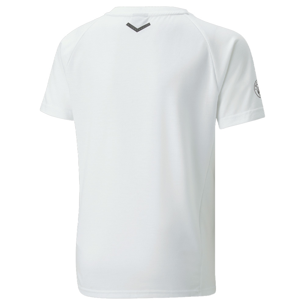 2022-2023 Man City Casuals Tee (White) - Kids (JOAO CANCELO 7)