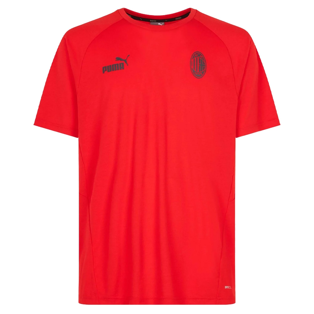 2022-2023 AC Milan Casuals Tee (Red) (MALDINI 27)