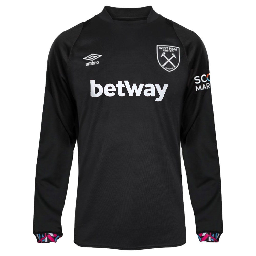 2022-2023 West Ham Long Sleeve Away Shirt (SCAMACCA 7)