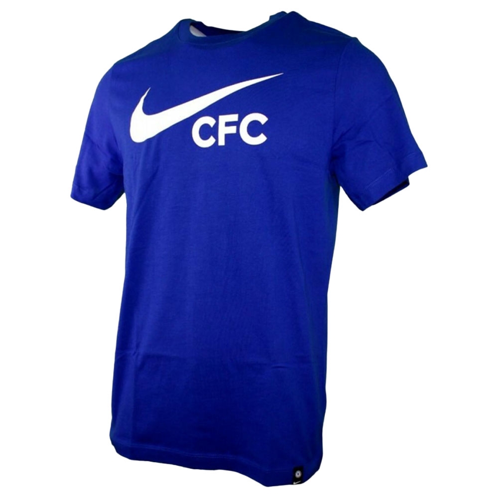 2022-2023 Chelsea Swoosh Tee (Blue) (DROGBA 11)