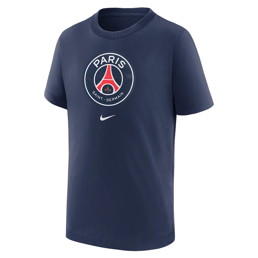 2022-2023 PSG Crest Tee (Navy) - Kids (O DEMBELE 23)