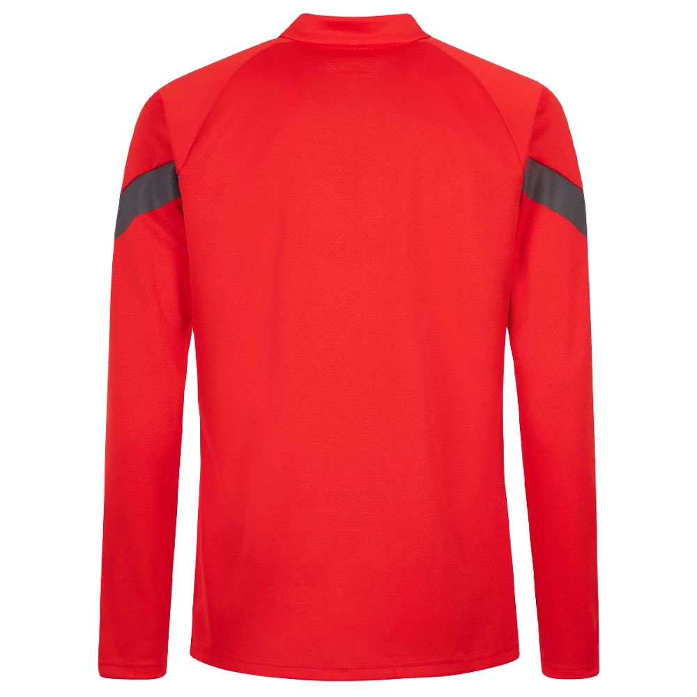 2022-2023 AC Milan Half Zip Training Top (Red)