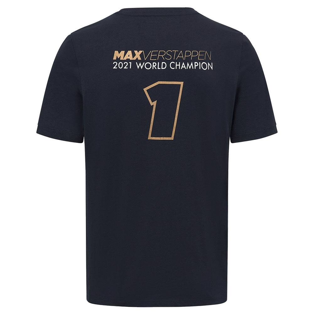 2022 Red Bull Max Verstappen Tribute No.1 T-shirt (Navy)