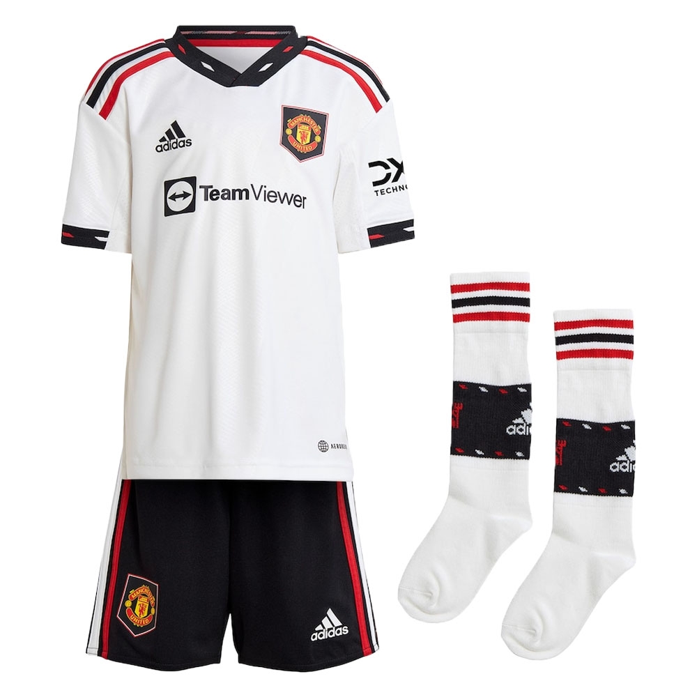 2022-2023 Man Utd Away Mini Kit (R VARANE 19)