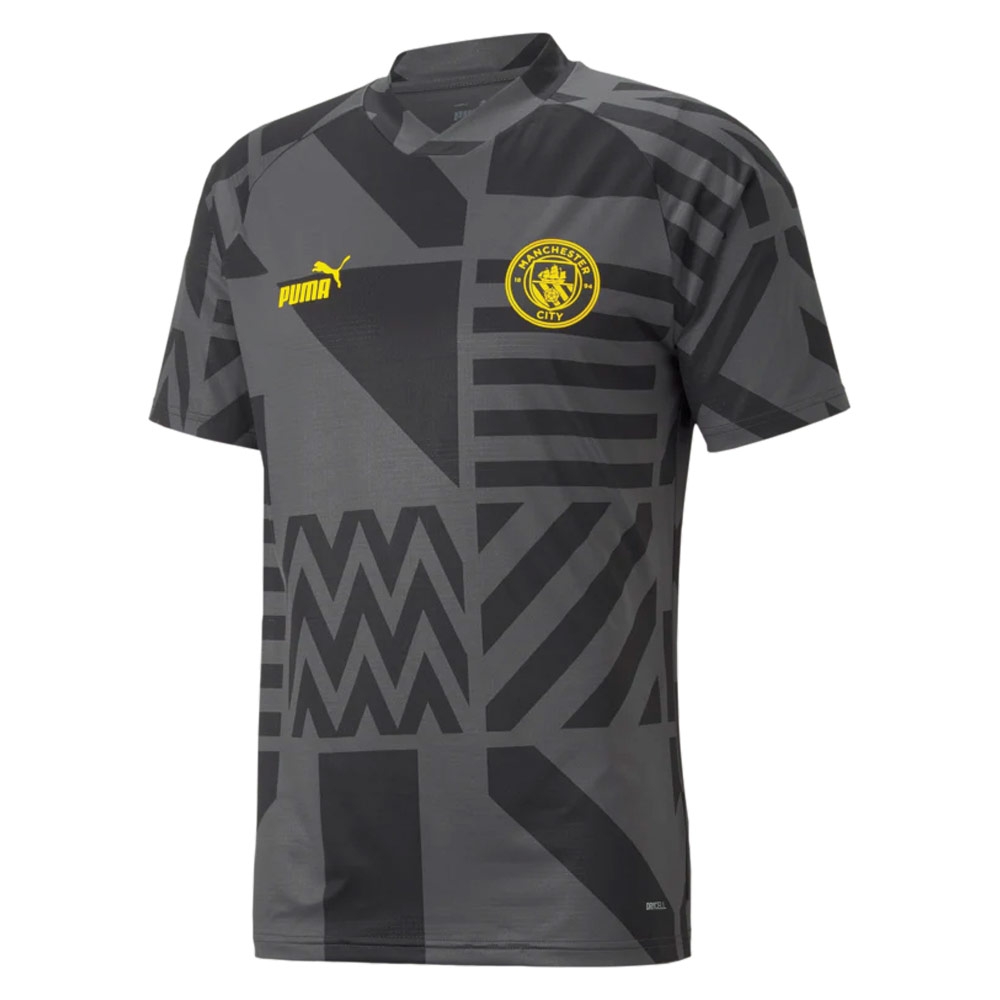 2022-2023 Man City Pre-Match Jersey (Black) (J ALVAREZ 19)