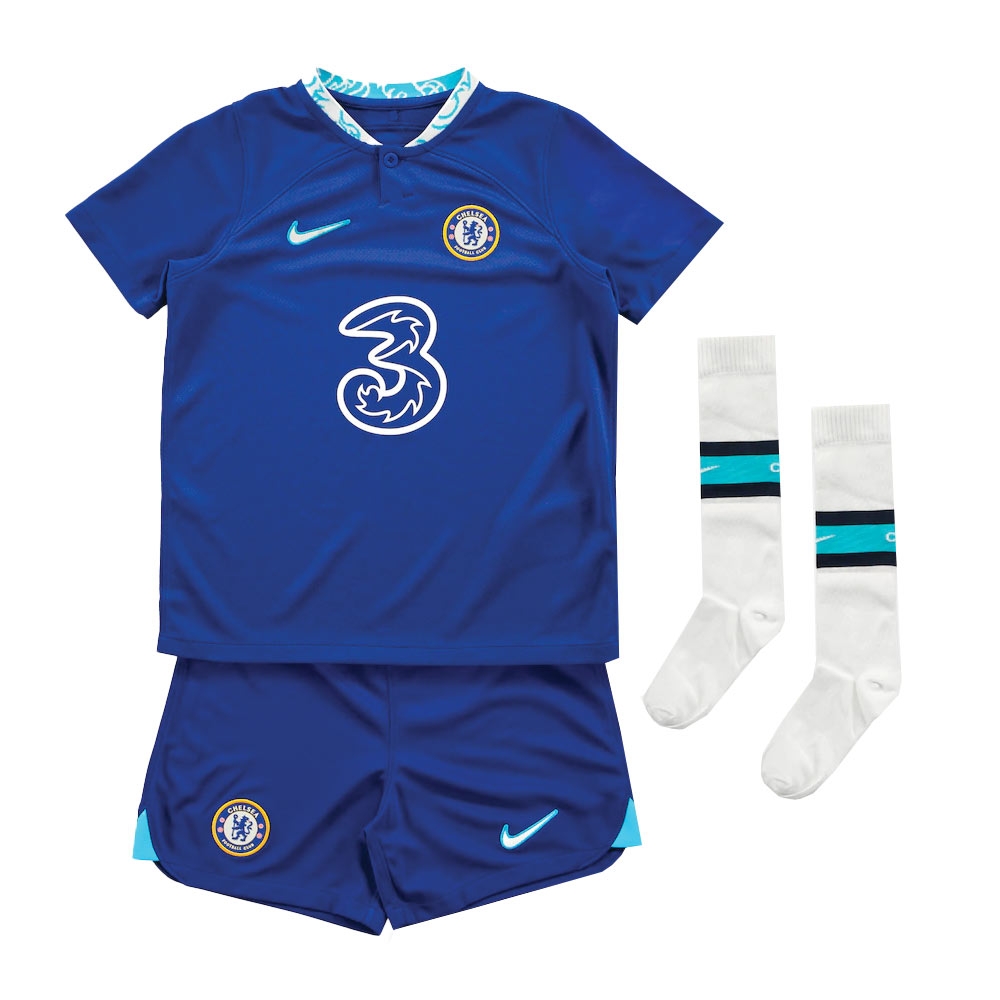 2022-2023 Chelsea Little Boys Home Mini Kit (ZIYECH 22)