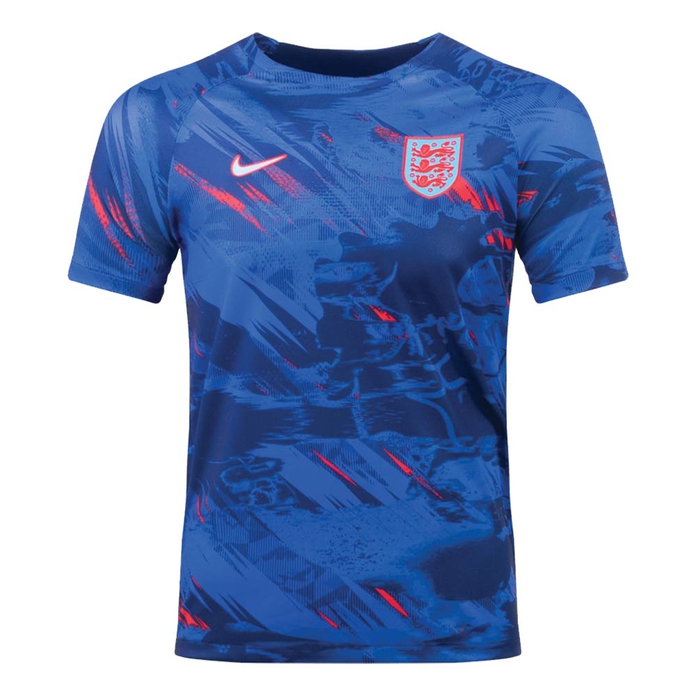 2022-2023 England Pre-Match Training Shirt (Blue) (Wilson 24)