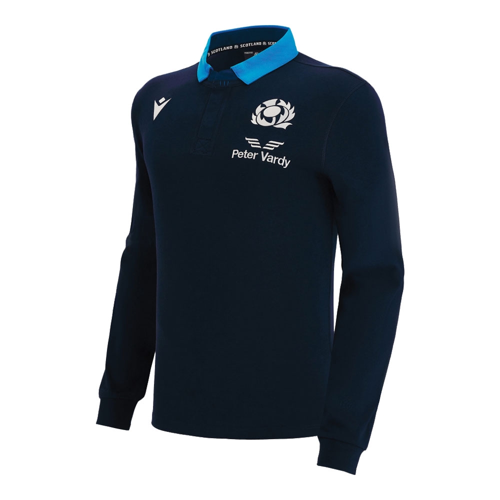 2022-2023 Scotland Home Cotton LS Rugby Shirt (Your Name)