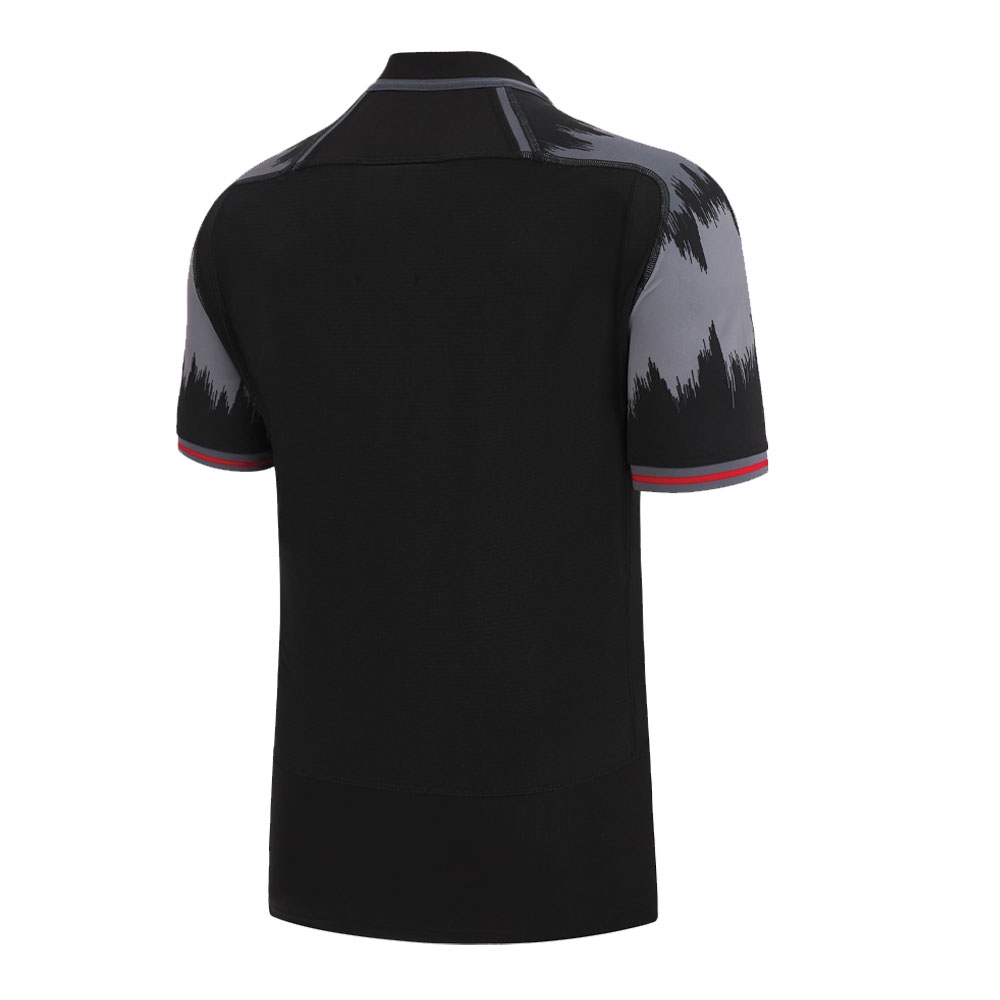 2022-2023 Wales Rugby Training Jersey (Black) (Your Name)