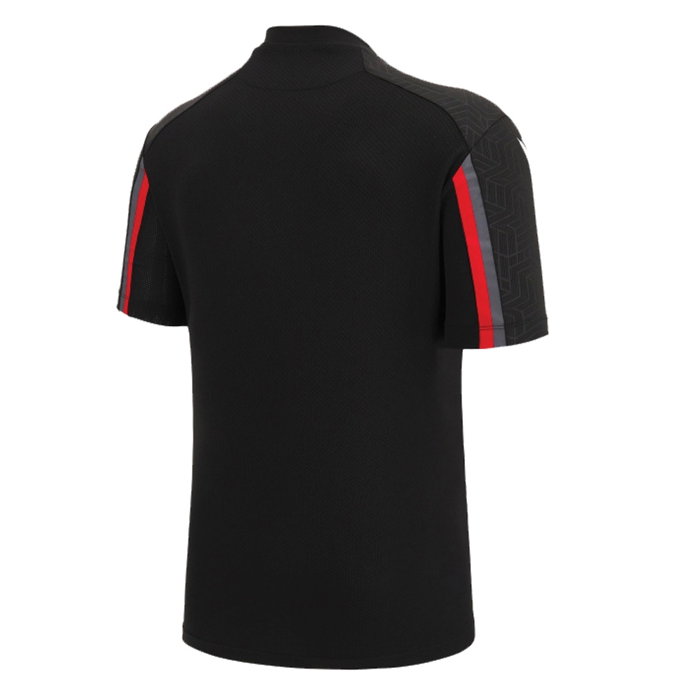 2022-2023 Wales Training Poly Shirt (Black) (Your Name)