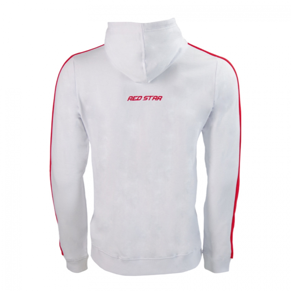 2022-2023 Red Star Belgrade Travel Hooded Zipped Sweatshirt