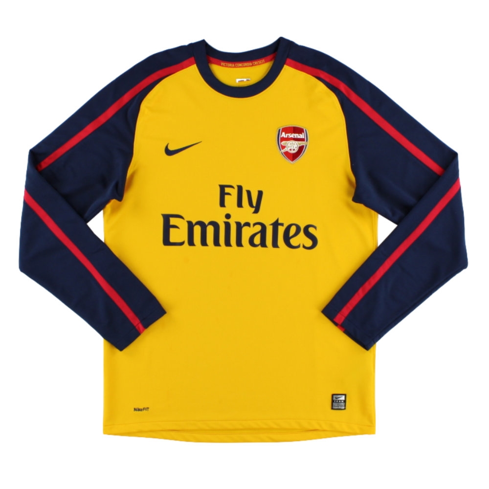 2008-2009 Arsenal Long Sleeve Away Shirt (Your Name)