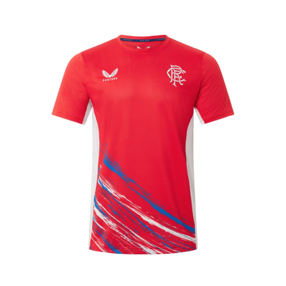 2022-2023 Rangers Matchday Short Sleeve T-Shirt (Red) (GOLDSON 6)