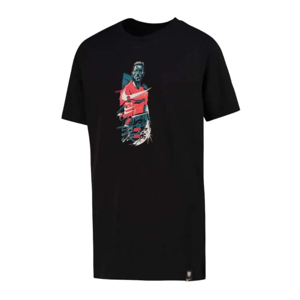 2022-2023 England Player Tee (Black) - Kids (Your Name)