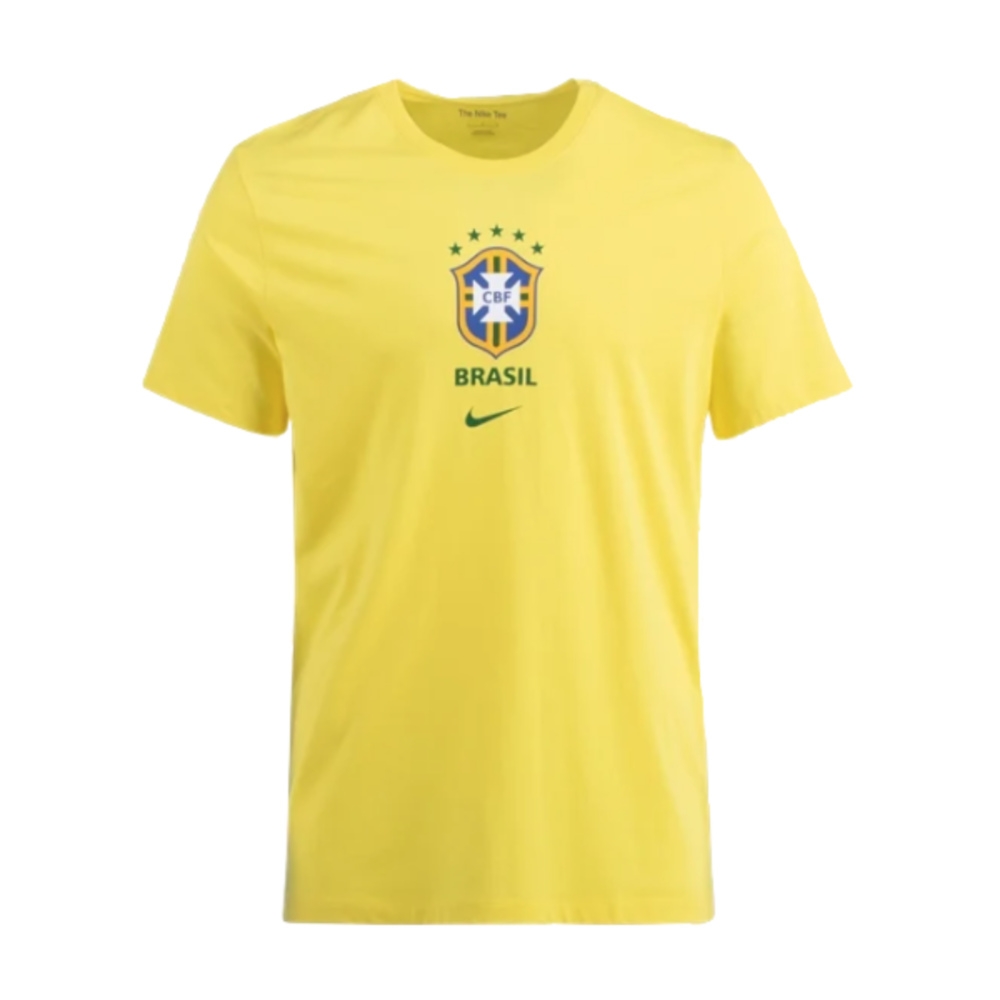 2022-2023 Brazil Crest Tee (Yellow) (T Silva 3)