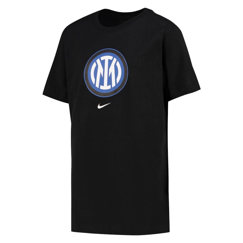 2022-2023 Inter Milan Crest T-Shirt (Black) (BASTONI 95)