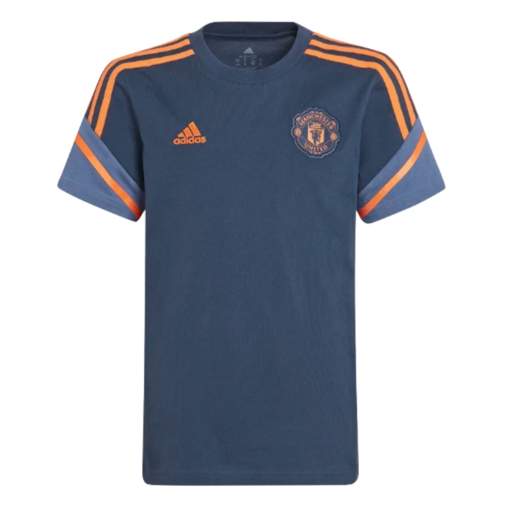 2022-2023 Man Utd Training Tee (Crew Navy) - Kids (Your Name)