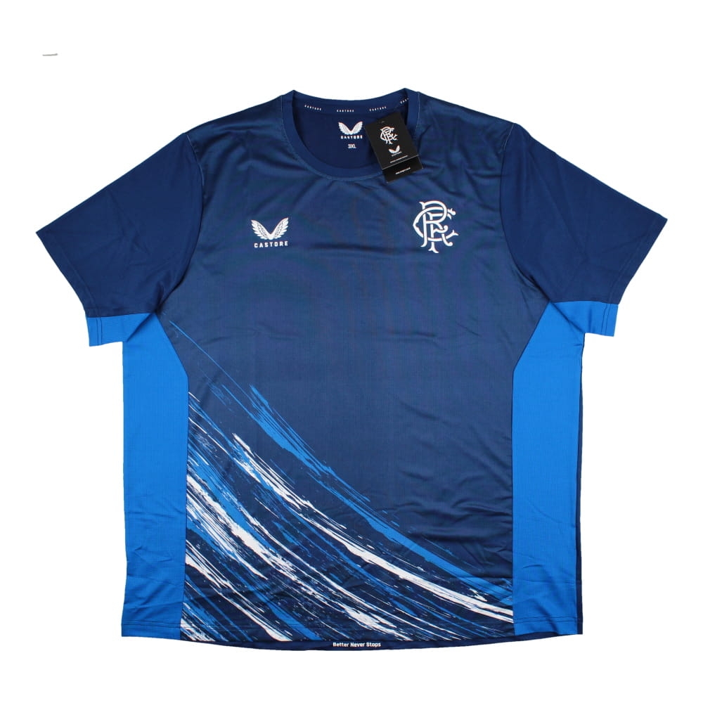 2022-2023 Rangers Match Day Tee (Navy) (GASCOIGNE 8)