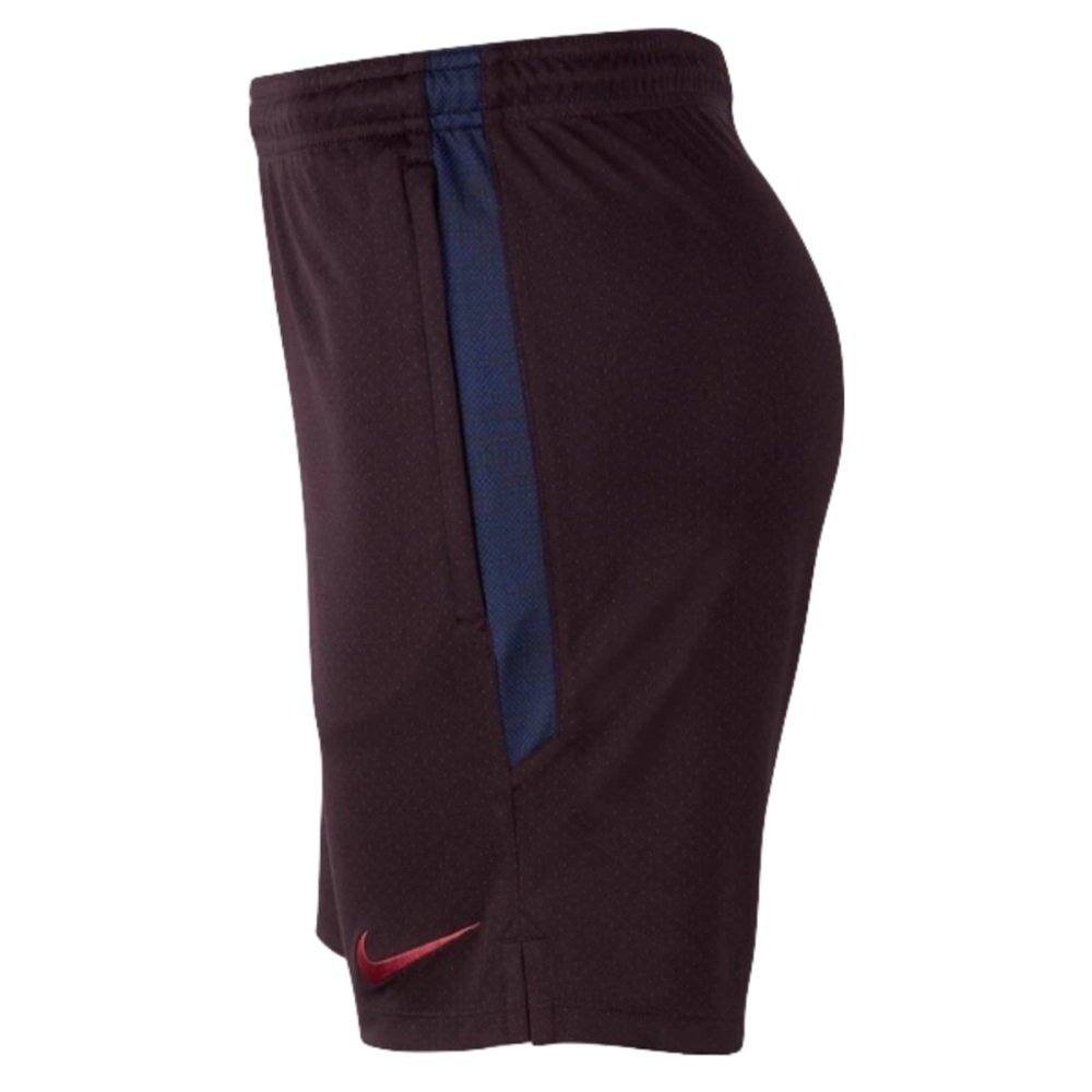 2019-2020 Barcelona Longer Knit Shorts (Burgundy Ash) - Kids