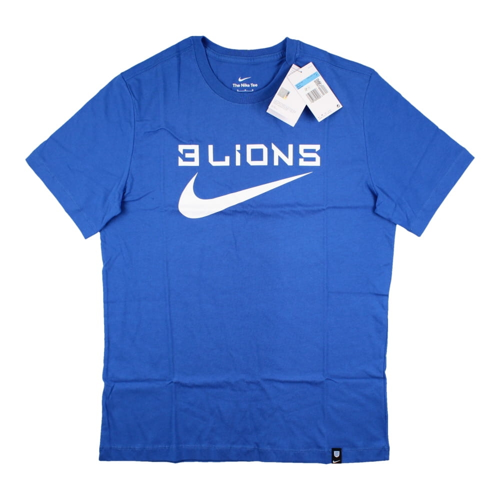 2022-2023 England Three Lions Tee (Blue) (Lineker 10)