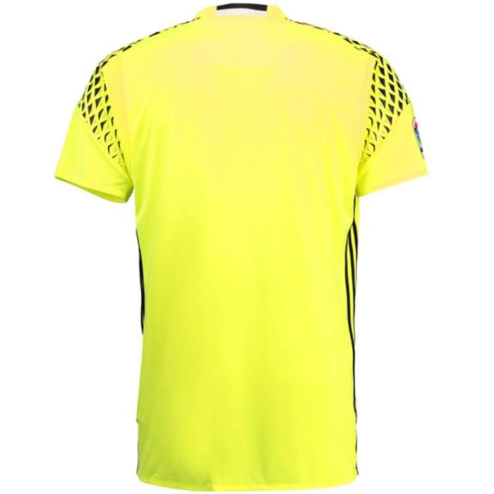 2016-2017 Real Madrid Away Goalkeeper Shirt (Solar Yellow) (Your Name)