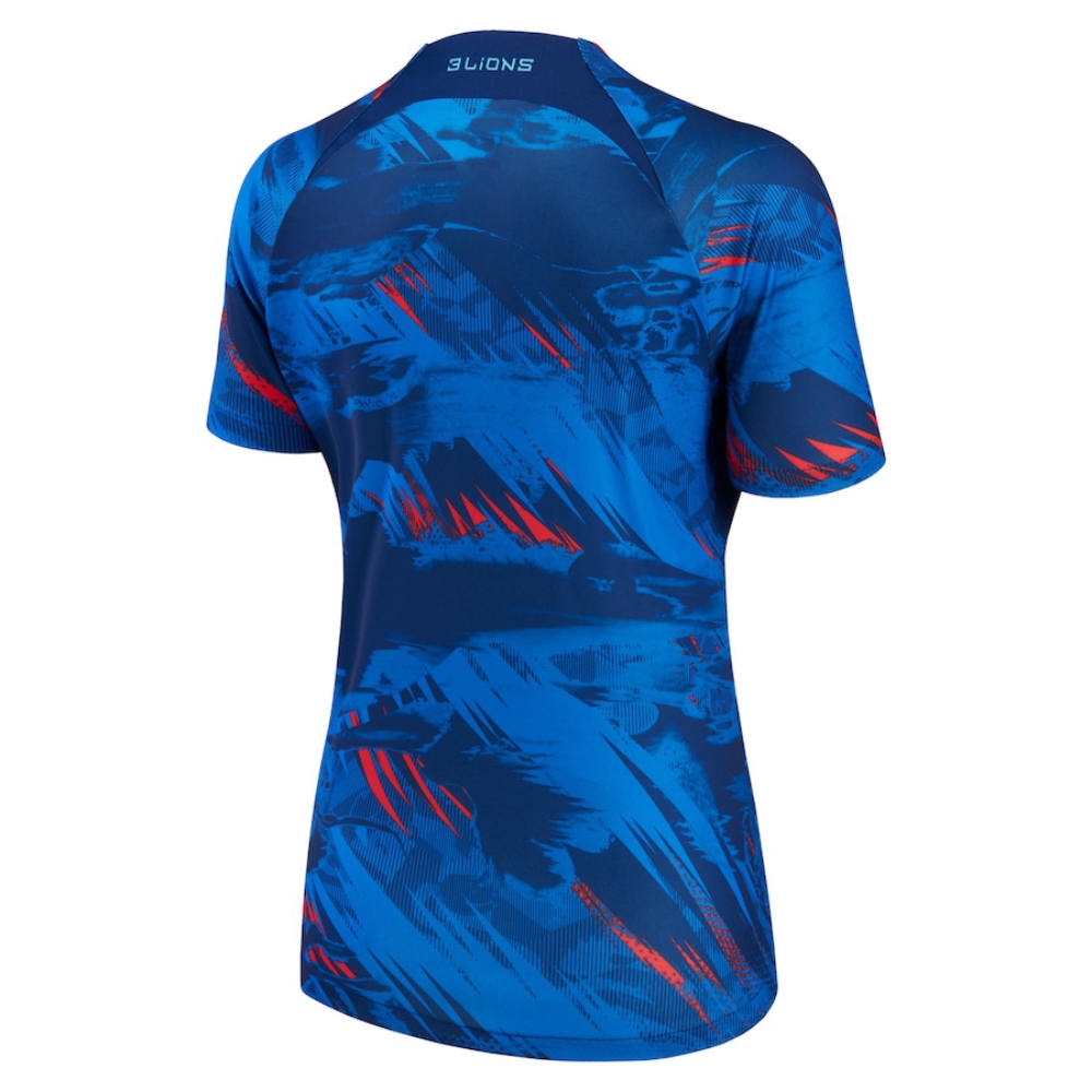 2022-2023 England Pre-Match Shirt (Blue) - Ladies (Your Name)