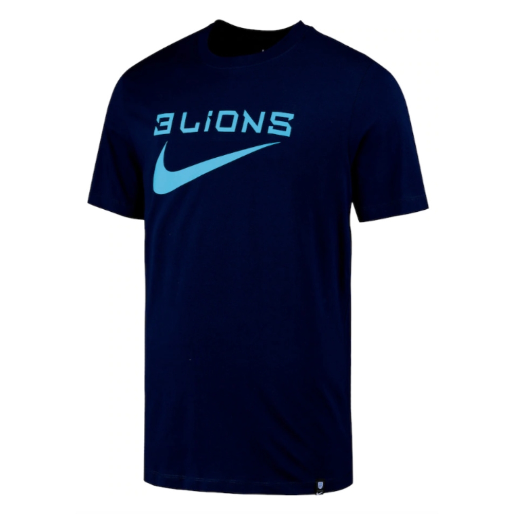 2022-2023 England Three Lions Swoosh Tee (Navy) (Stones 5)