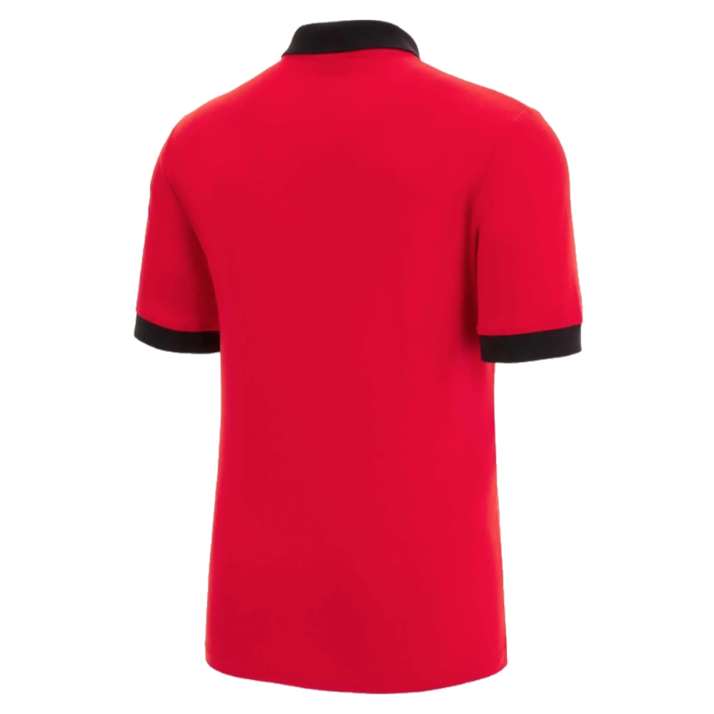 Wales 2023 RWC Rugby Cottonpoly Polo Shirt (Red)