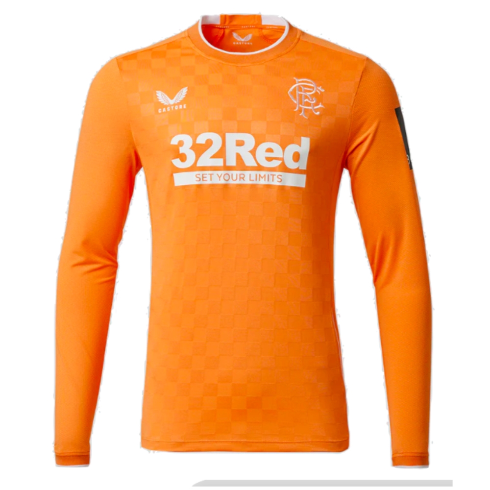 2022-2023 Rangers Home Goalkeeper Shirt (Orange) (Your Name)